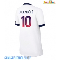 Camisa de time de futebol Paris Saint-Germain Ousmane Dembele #10 Replicas 2º Equipamento Feminina 2026-27 Manga Curta
